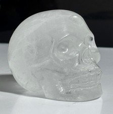 160g Super High Quality Clear Quartz Skull Crystal Immaculately Carved Gemstone