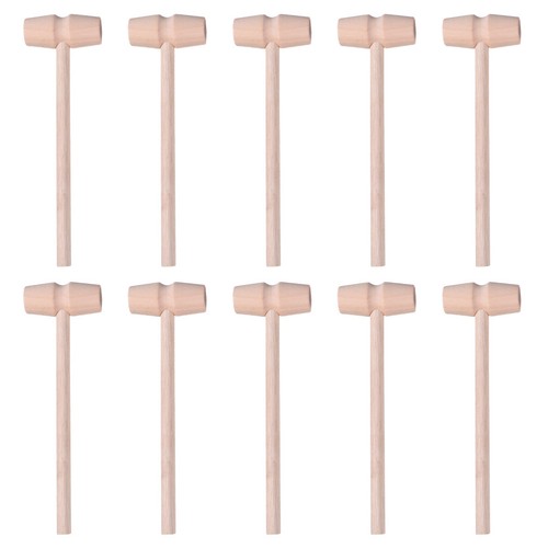 10pcs wooden mini hammers - mini,