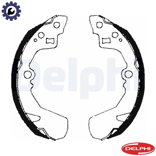 Brake shoe set ls1685 for - brake,