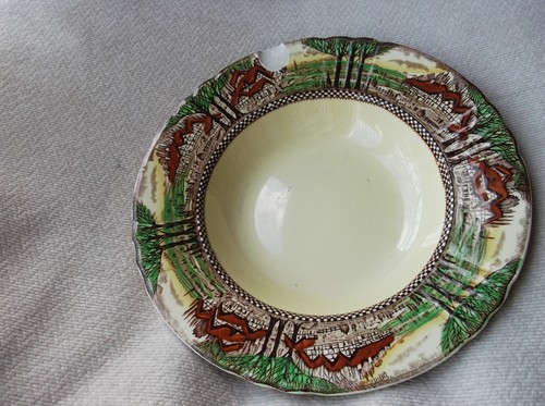 Vintage deco larged rimmed - deco,