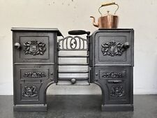 Restored Antique Cast Iron Victorian Cottage Kitchen Cooking Range Fire (AF087)