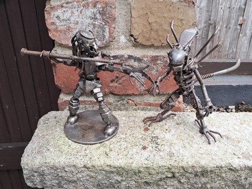 Hand made recycled scrap - recycled, metal