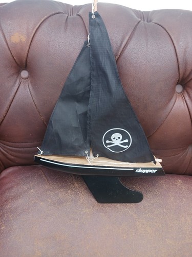 Vintage wooden sailing boat