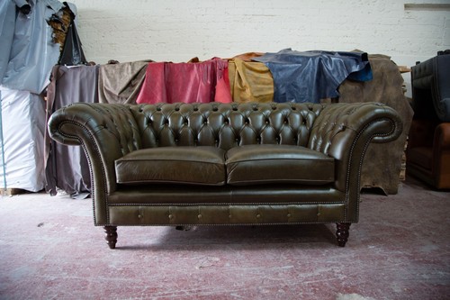Seater green chesterfield - seater,