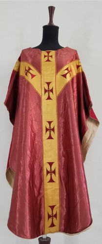 Antique french silk catholic - antique,