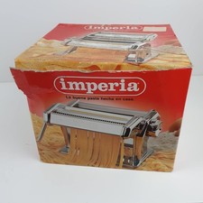 Boxed Imperia Stainless Steel Pasta Machine Tipo Lusso SP150 - Manual Included