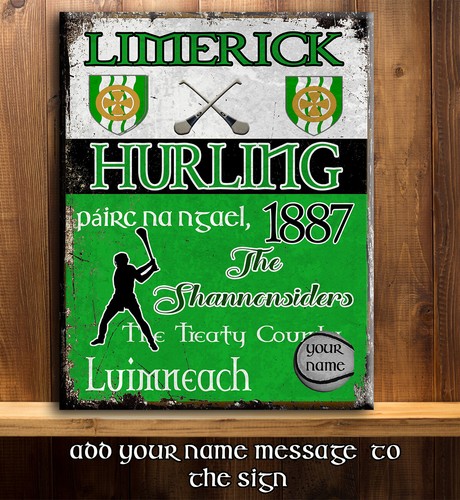 Personalised limerick hurling - limerick,