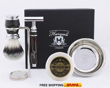 High quality shaving set, shaving brush (synthetic badger hair) + shaving razor