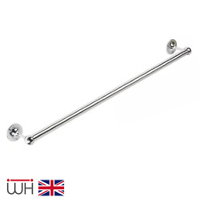 Towel Rail | 12" 18" & 24" Lengths | 19mm Diameter | Brass or Chrome Finish