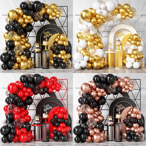 Balloon arch gold black - balloon,