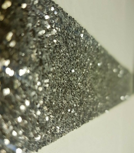 Sparkly silver glitter - sparkly, fabric