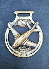 de Havilland Comet & Queen Elizabeth commemorative 1953 horse brass