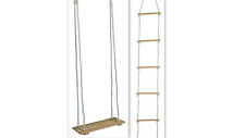 SWING- ROPE LADDER- climbing garden toys wooden swing 
