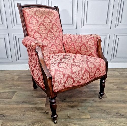 Antique victorian armchair - armchair,
