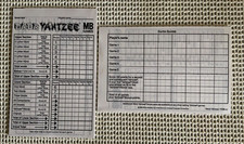 WORD YAHTZEE MB Games 1982 - 20 Scoring Sheets - Spares