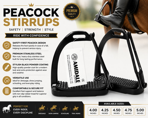 Peacock stirrups horse riding - peacock,