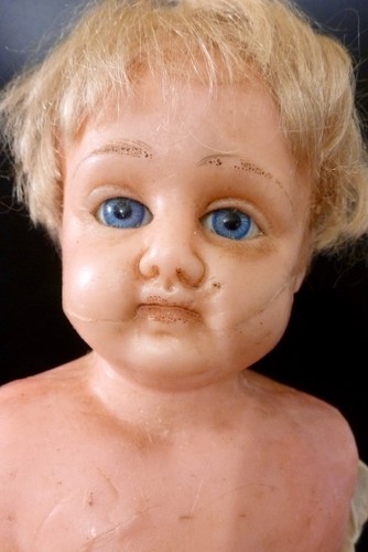 Antique doll wax - doll,