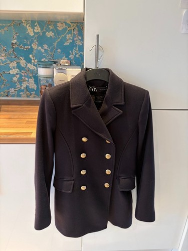 Zara navy manteco - manteco, blend