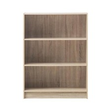 Modern 3 Tier Bookcase Brown