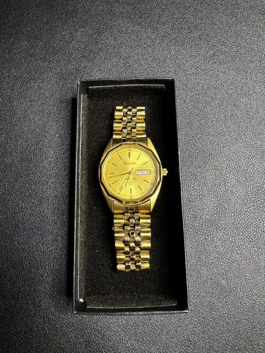 Bulova gold tone watch - bulova,