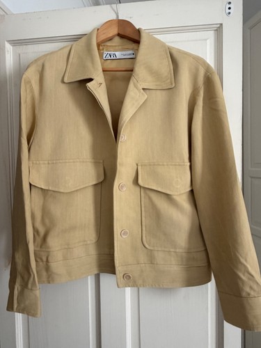 Zara yelow button coat jacket - zara,