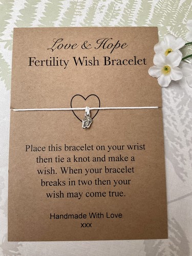 Fertility wish bracelet feet - fertility,