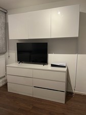 IKEA White High Gloss chest Of