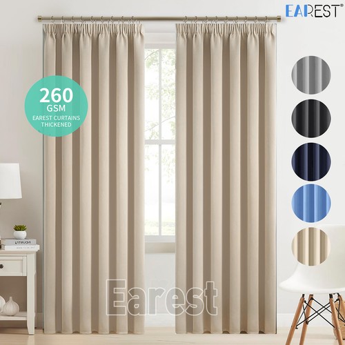 2pcs blackout curtains pencil - 2pcs,