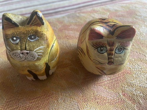 Vintage paper mache orange