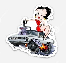 Chevy CAMARO STICKER - Chevrolet Betty Boop Muscle Vinyl Rat Ratfink