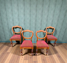 Set of Four Victorian Mahogany