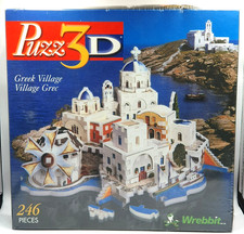 Puzz 3D Puzzle Greek Village 246 Pieces Wrebbit New