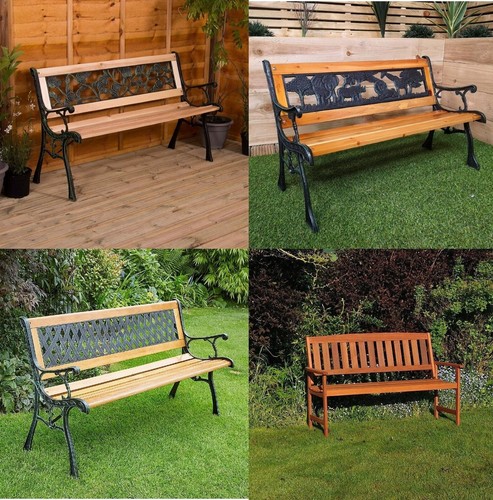 Wooden garden bench - wooden,