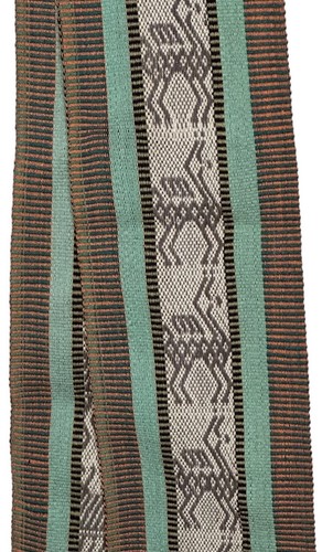 Hand woven wrap scarf - scarf, fringe