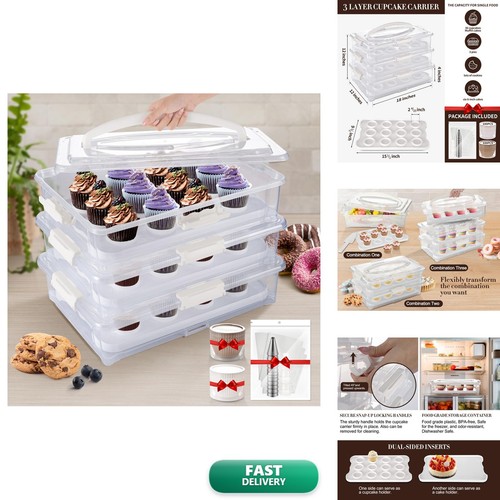 Arc tier white cupcake - white,