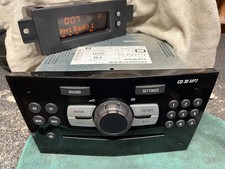 VAUXHALL CORSA D CD30 MP3 RADIO STEREO CD AUX WITH PAIRED DISPLAY PIANO BLACK