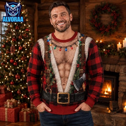 Funny lumberjack fake - lumberjack, hairy