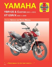 Yamaha YBR125 (2005-2016) & XT125R/X (2005-2009) Haynes Repair Manual