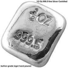 1/2 Oz 999.5 Fine Grade Silver
