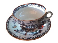 Antique ASHWORTH BROS Hanley England Cup & Saucer Steam Pattern 10/1365 C.1900