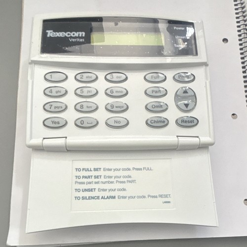 Texecom veritas excel alarm - texecom,