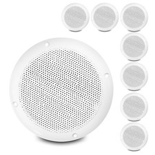 8x Vonyx 6.5" Water-Resistant Speakers Marine Boat Garden BBQ 400 Watt UK Stock