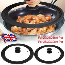 Silicone Glass Lids Saucepan