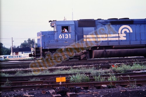 Vtg 1980 train slide 6131 - train,