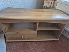 Oak Effect Corner TV cabinet