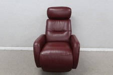 Furniture Village World Of Leather Tokyo Red Berry Leather Manual Armchair