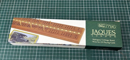 Cribbage board mahogany pegs - |,