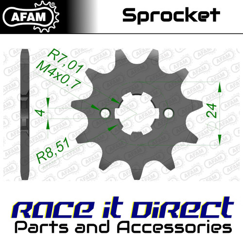 Sprocket for gilera zulu - sprocket,