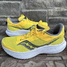 Saucony Men's Size 8 M Kinvara 14 Lightweight Running Shoes Vizigold Yellow Mesh