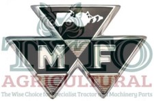 For Massey Ferguson MF 35 835 FE35 Tractor Front Black Bonnet Badge 828136M1 NEW